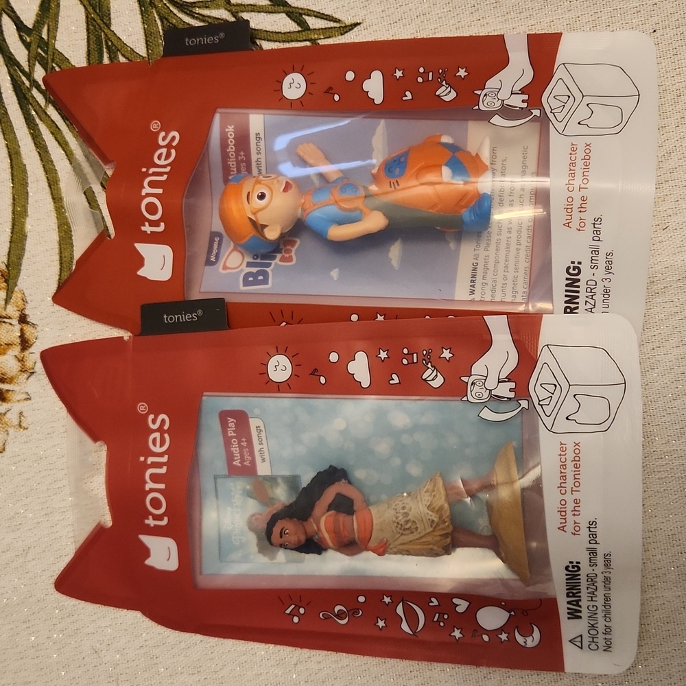 Moana & Blippi Tonies
